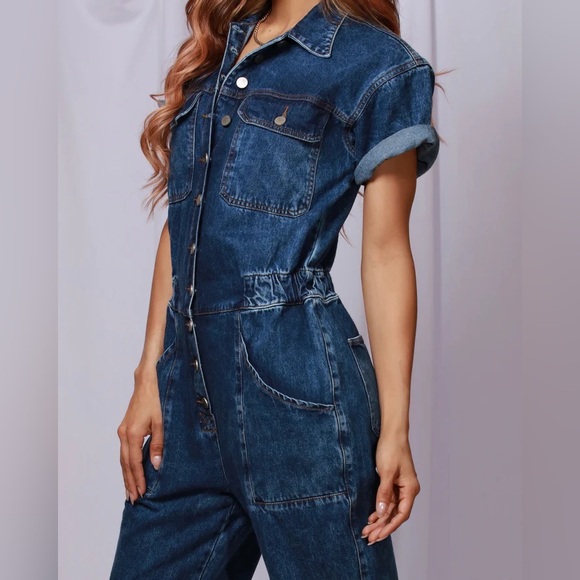 Aimae Denim - AIMAE Classic Blue Women's Denim Overalls